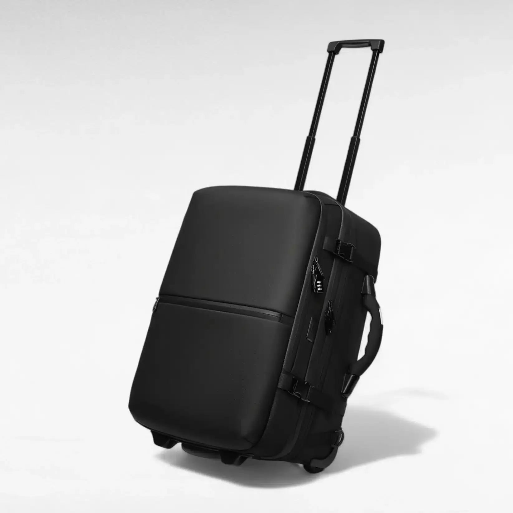 Sac de voyage 4-en-1 à roulettes – Compression, USB, balance intégrée, sac sous vide + ventouse offerte-valise-cartable Connecto.ma